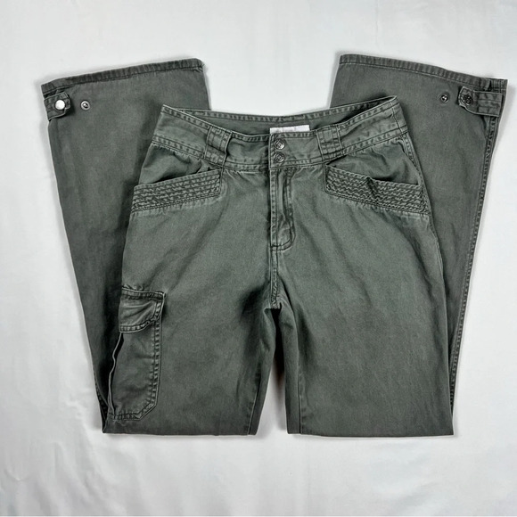 Y2K Olive Green Utility Pants - Picture 6 of 10